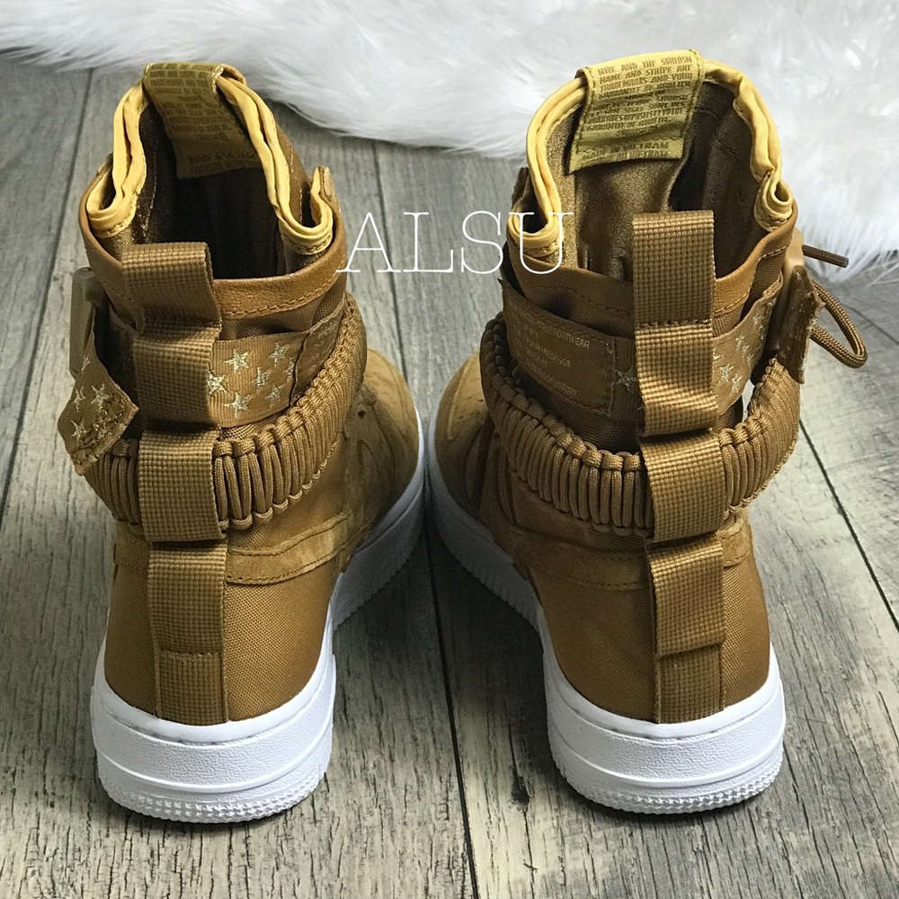 NWT Nike SF Air Force 1  Muted Bronze W AUTHENTIC - Picture 6 of 8